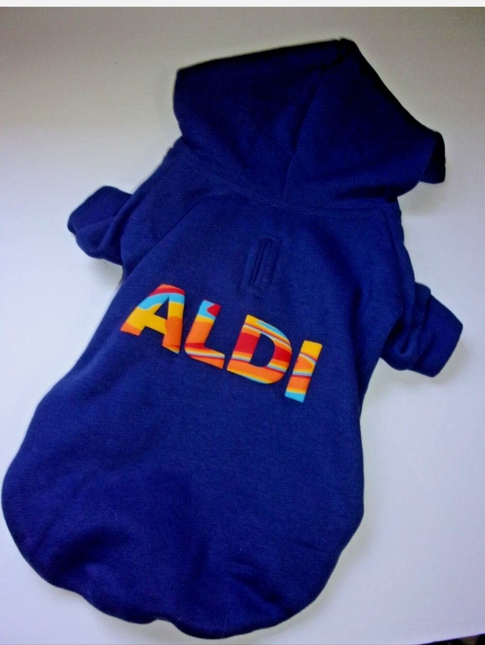 ALDI Gear Dog /Cat Pet Sweatshirt Sweater Hoodie Blue With Logo